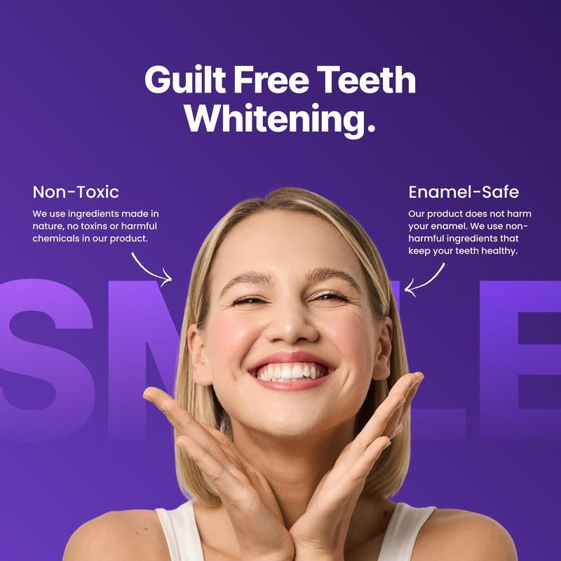 Elevate Your Smile with DRDENT Purple Teeth Whitening Strips - 7/21 Sessions for a Radiant, Enamel-Safe Shine - Perfect for Sensitive Teeth!